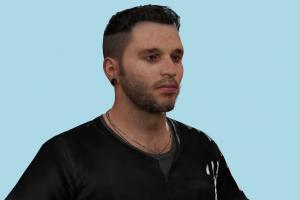 OldBar Man Detroit, DBH, Become-Human, man, male, people, xna, characters, animated